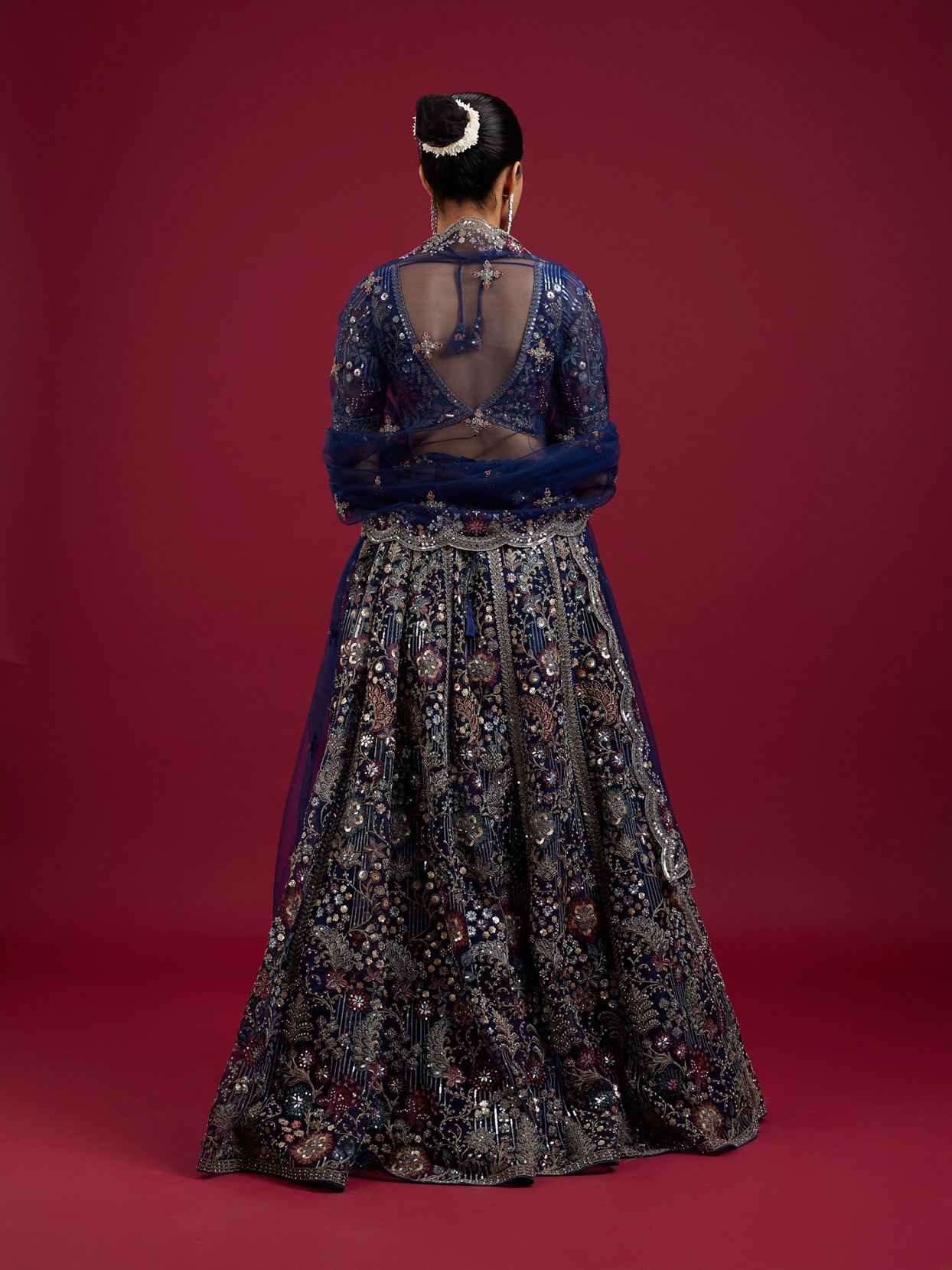 Mohey Women Azure Elegance Lehenga