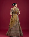 Mohey Women Serene Mehandi Green Festive Lehenga