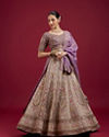 Radiant Purple Silk Lehenga Ensemble