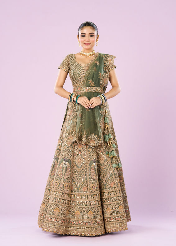 Mohey Women Emerald Dreams Lehenga