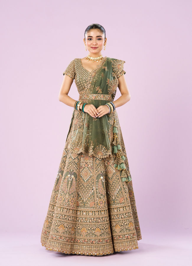 Mohey Women Emerald Dreams Lehenga
