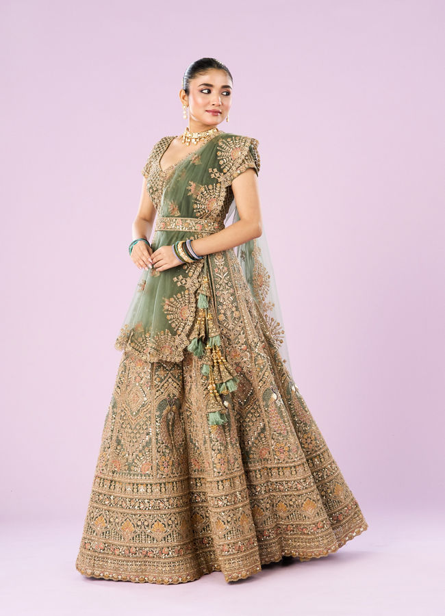 Mohey Women Emerald Dreams Lehenga