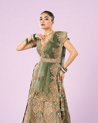 Mohey Women Emerald Dreams Lehenga