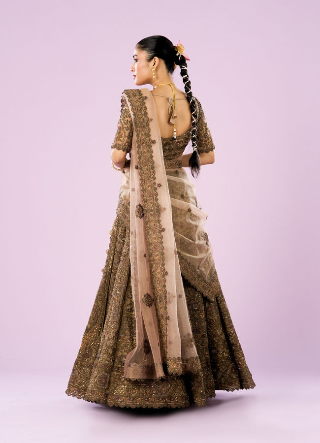 Mohey Women Exquisite Fawn Delight Lehenga