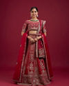 Enchanting Pink Velvet Lehenga Set with Dupatta