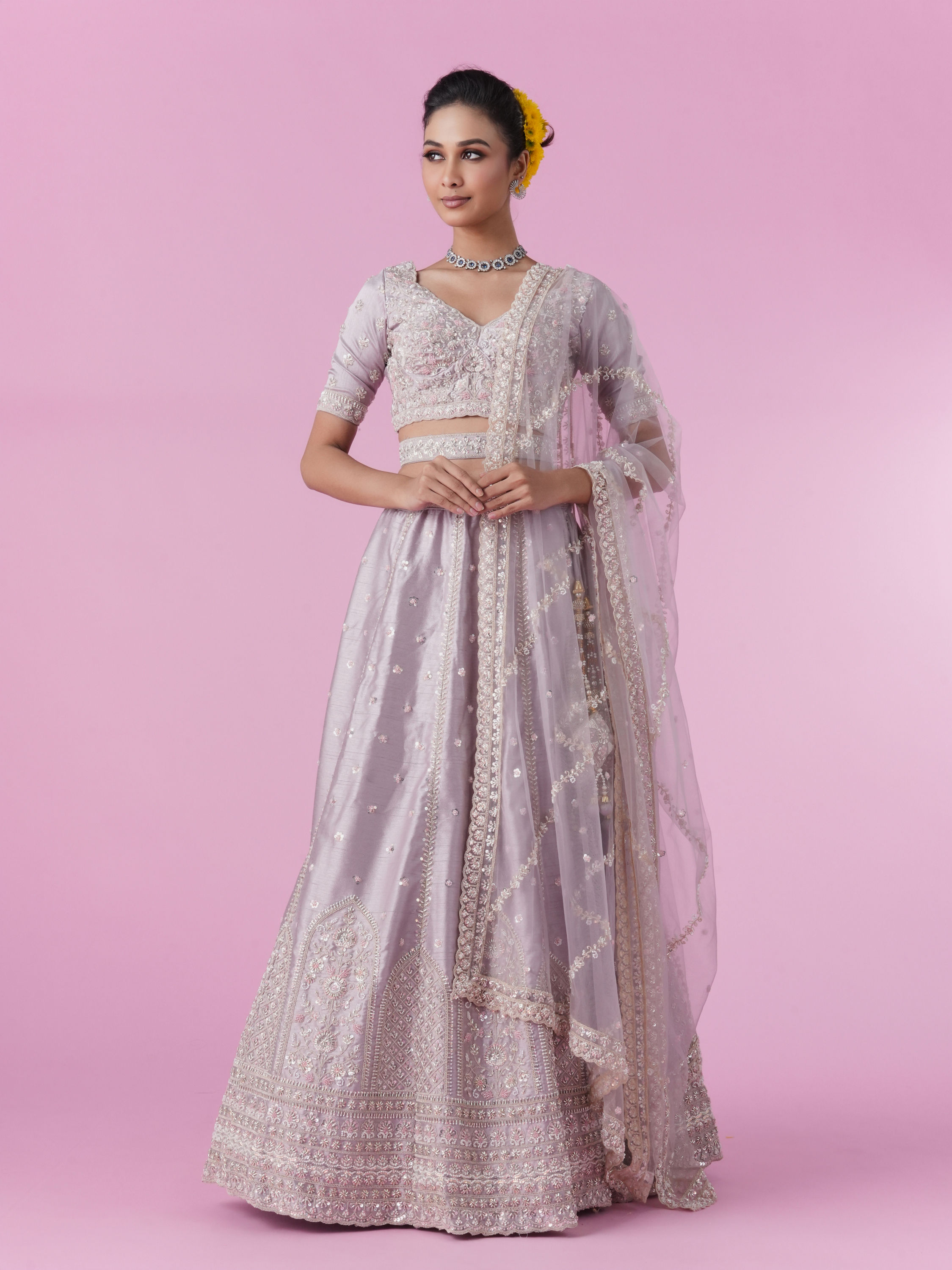 Mohey Women Fawn Elegance Lehenga