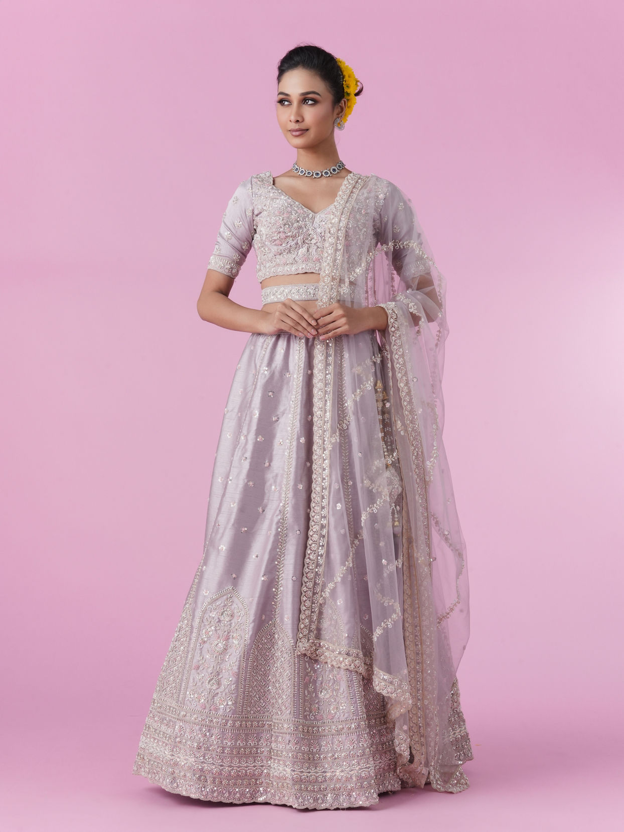 Mohey Women Fawn Elegance Lehenga
