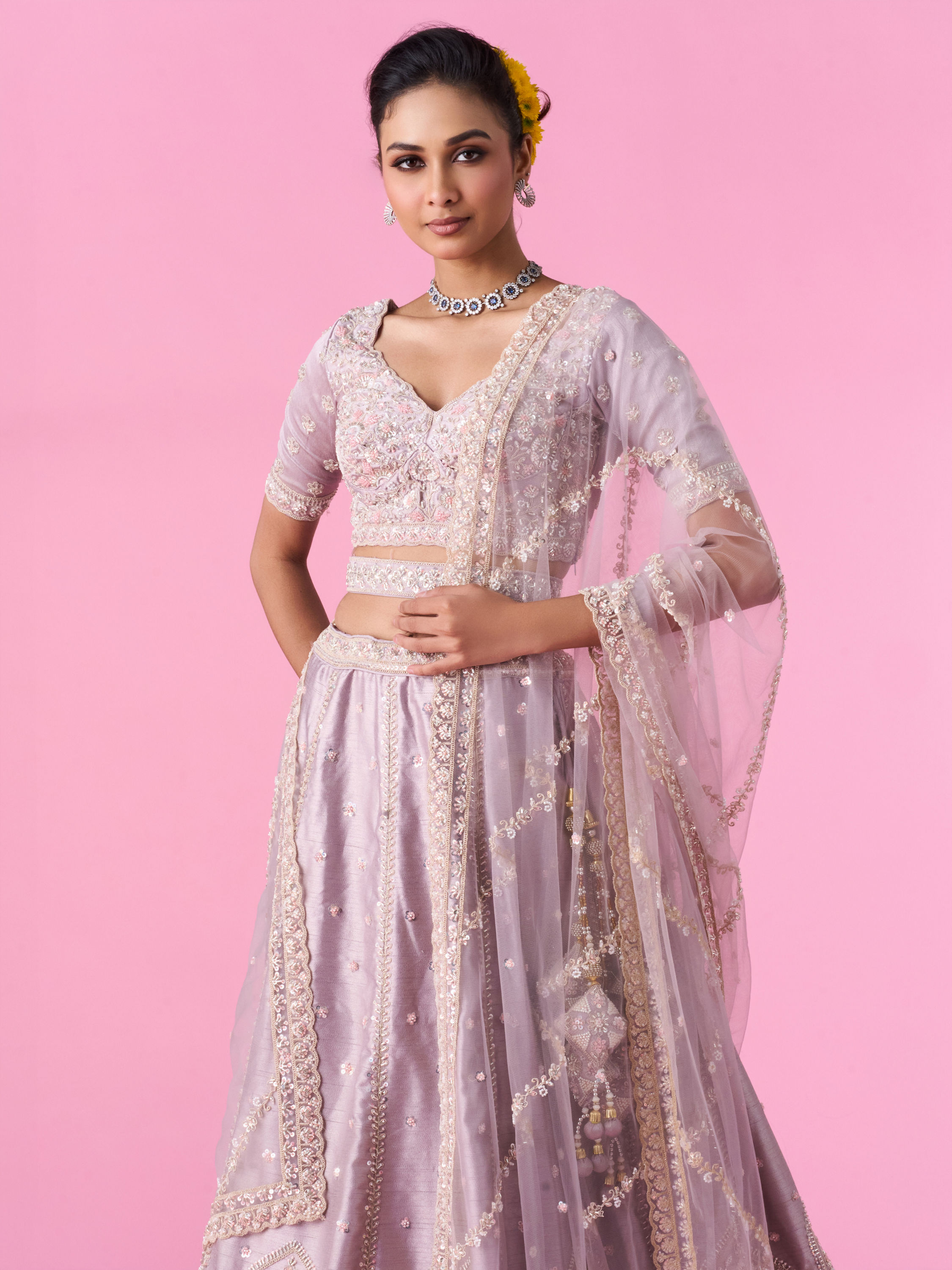 Mohey Women Fawn Elegance Lehenga