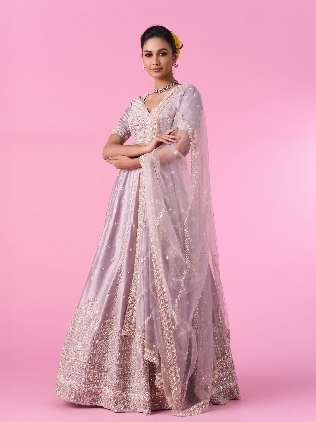 Mohey Women Fawn Elegance Lehenga