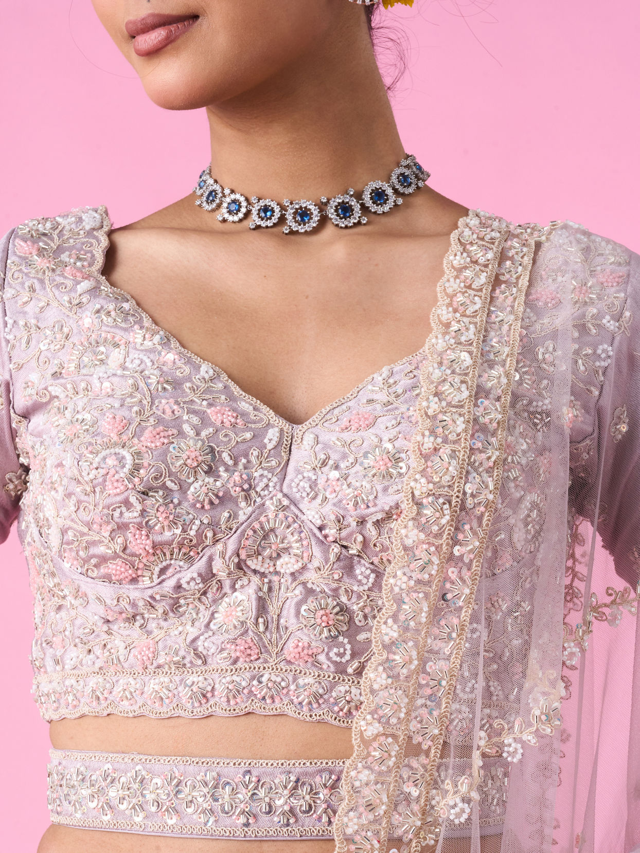 Mohey Women Fawn Elegance Lehenga