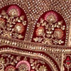 Regal Maroon Velvet Bridal Lehenga
