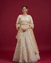 Cream Enchantment Lehenga