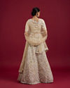 Mohey Women Cream Enchantment Lehenga