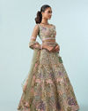 Mohey Women Emerald Bliss Lehenga