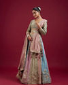 Mohey Women Dusty Pink Radiance Lehenga