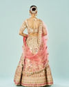Mohey Women Enchanting Cream Bridal Lehenga