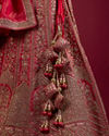 Mohey Women Gajree Pink Fantasy Lehenga