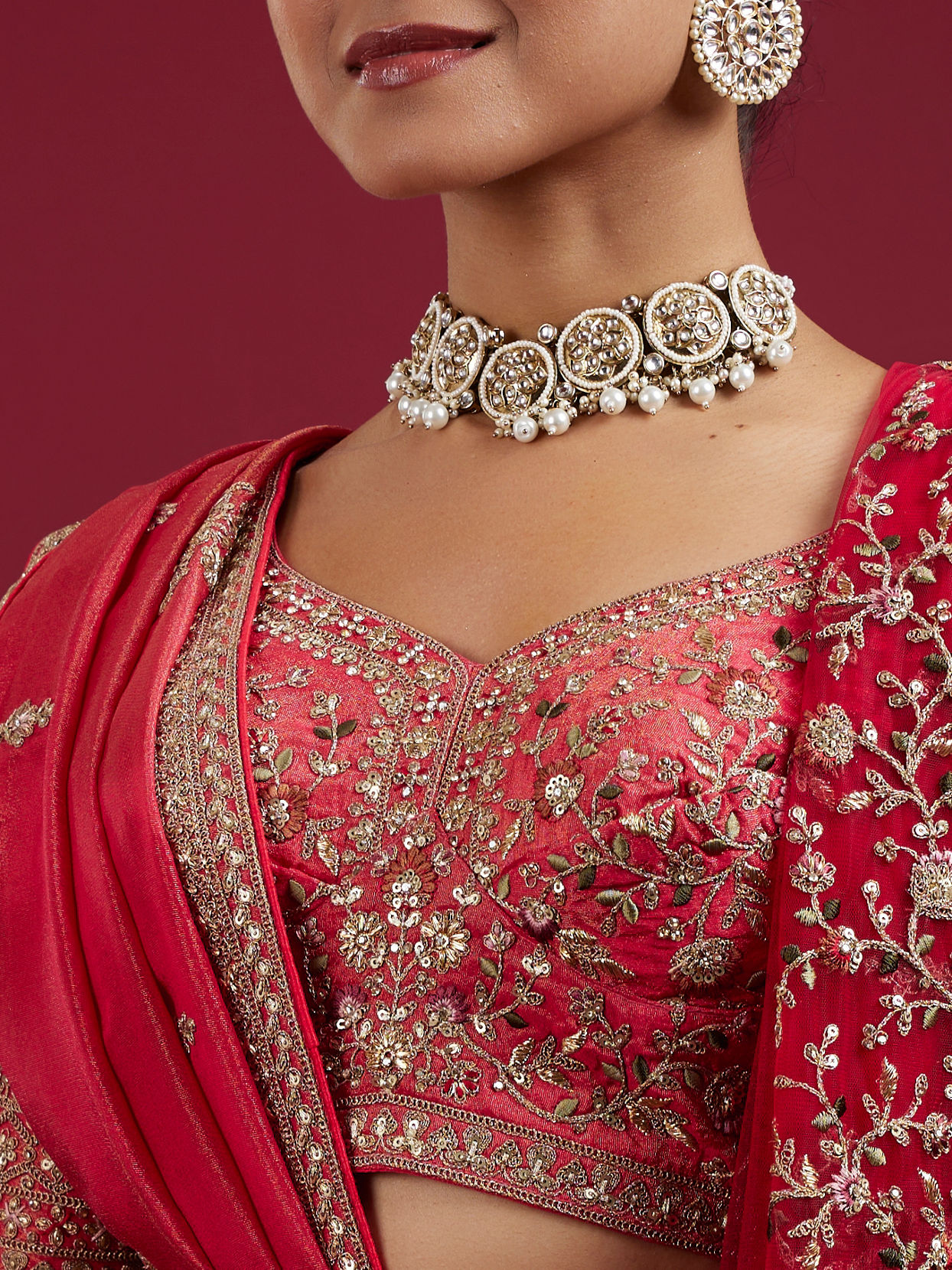 Mohey Women Gajree Pink Fantasy Lehenga