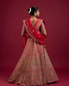 Mohey Women Gajree Pink Fantasy Lehenga