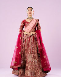 Mohey Women Radiant Rani Pink Lehenga