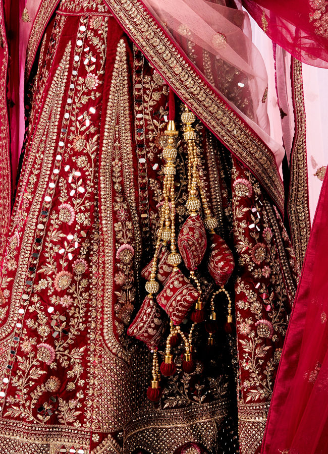 Mohey Women Radiant Rani Pink Lehenga