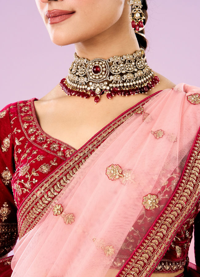 Mohey Women Radiant Rani Pink Lehenga