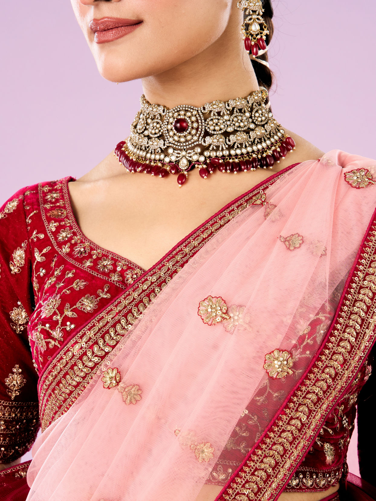 Mohey Women Radiant Rani Pink Lehenga