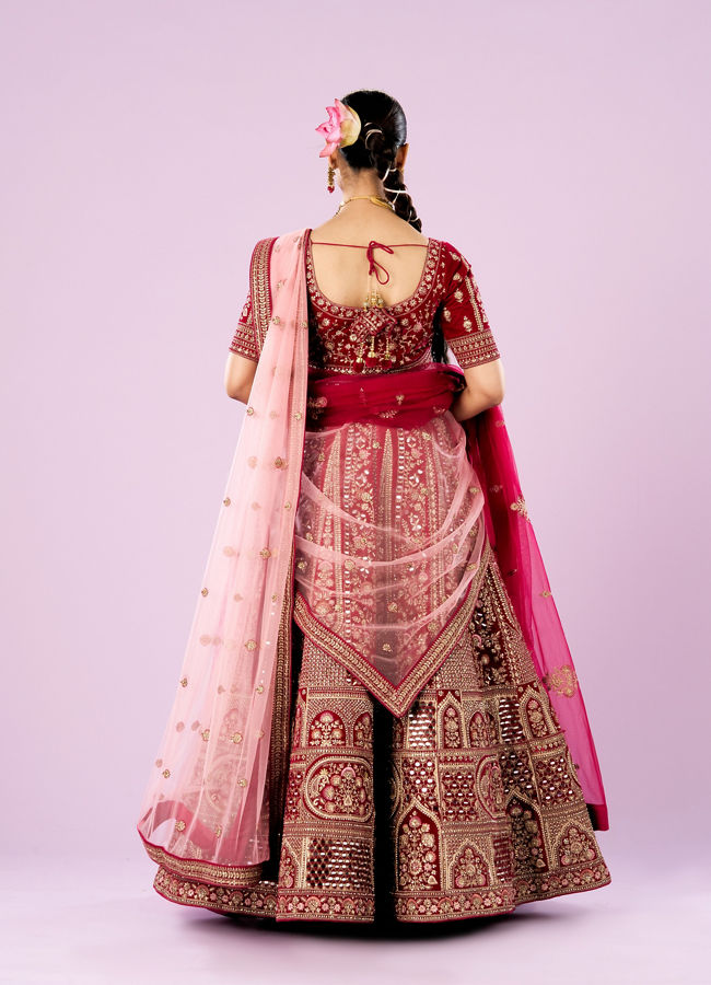 Mohey Women Radiant Rani Pink Lehenga