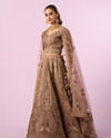 Mohey Women Golden Gala Glory Bridal Lehenga