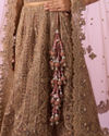 Mohey Women Golden Gala Glory Bridal Lehenga