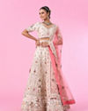 Elegant Cream Dream Semi Bridal Lehenga
