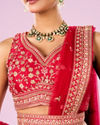 Mohey Women Radiant Pink Lehenga Ensemble