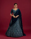 Blue Georgette Lehenga