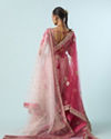 Mohey Women Dusty Pink Velvet Bridal Lehenga