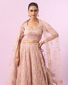 Mohey Women Enchanting Light Pink Lehenga