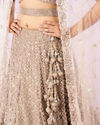 Mohey Women Radiance Semi Bridal Fawn Lehenga
