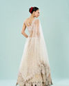 Mohey Women Cream Royal Elegance Semi Bridal Lehenga