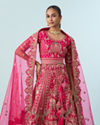 Mohey Women Ravishing Rani Pink Bridal Lehenga