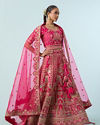 Mohey Women Ravishing Rani Pink Bridal Lehenga