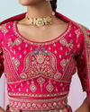 Mohey Women Ravishing Rani Pink Bridal Lehenga