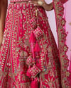 Mohey Women Ravishing Rani Pink Bridal Lehenga