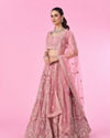 Mohey Women Candy Pink Bridal Lehenga