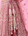 Mohey Women Candy Pink Bridal Lehenga