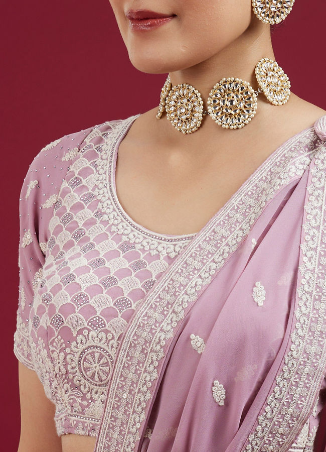 Mohey Women Impressive Violet Lehenga