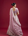 Mohey Women Impressive Violet Lehenga