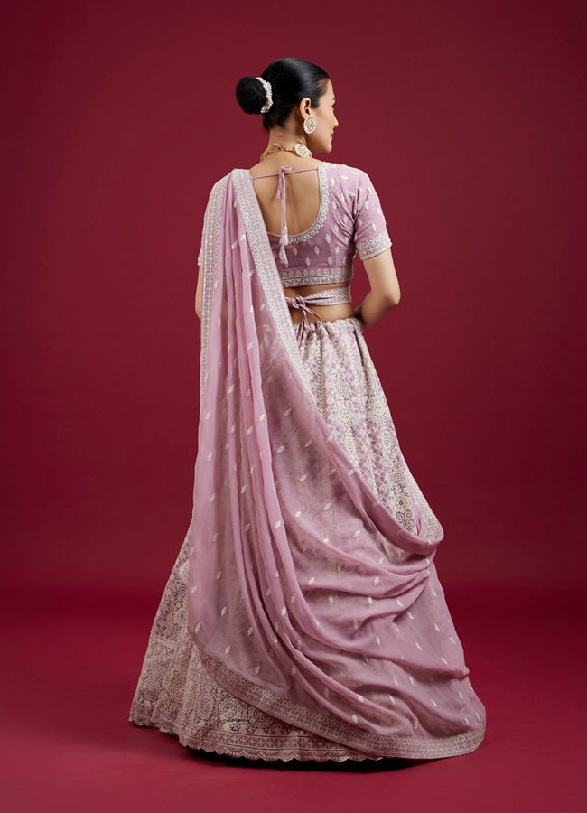 Mohey Women Impressive Violet Lehenga