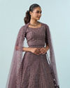Mohey Women Regal Purple Elegance Lehenga