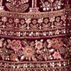 Regal Wine Velvet Bridal Lehenga