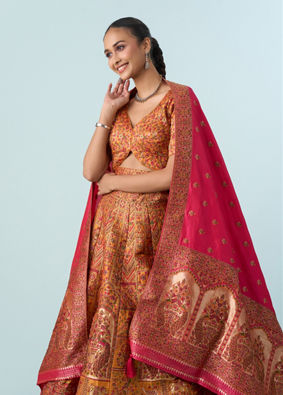 Mohey Women Yellow Lehenga Set