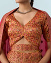 Mohey Women Yellow Art Silk Lehenga Set